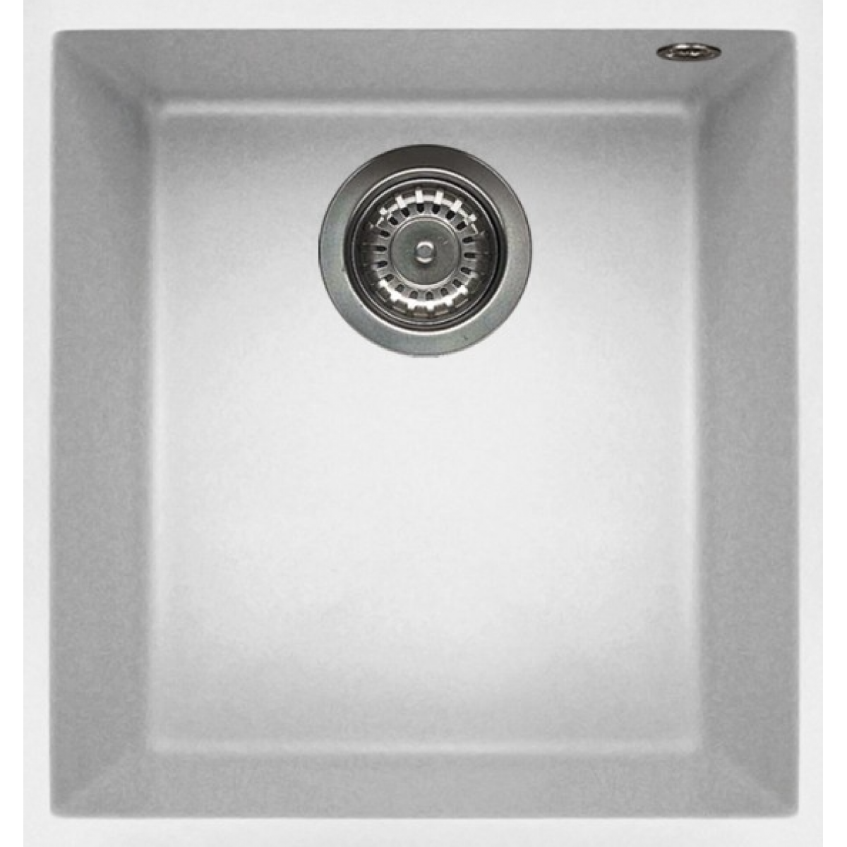 Elleci QUADRA100U 花崗岩廚房台下石盆 (白色)